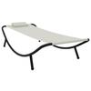 Day and Night - Day and Night Cream Steel Garden Lounger 200x90 Cm