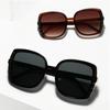 Glasses Large Square Sunglasses Men'S Face-Covering Sunglasses Women Ins Xiaohongshu