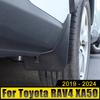 4Pcs ABS Car Mud Flaps Splash Guards Fender Durable Mudguard For Toyota RAV4 Hybrid 2019 2020 2021 2022 2023 2024 RAV 4 XA50