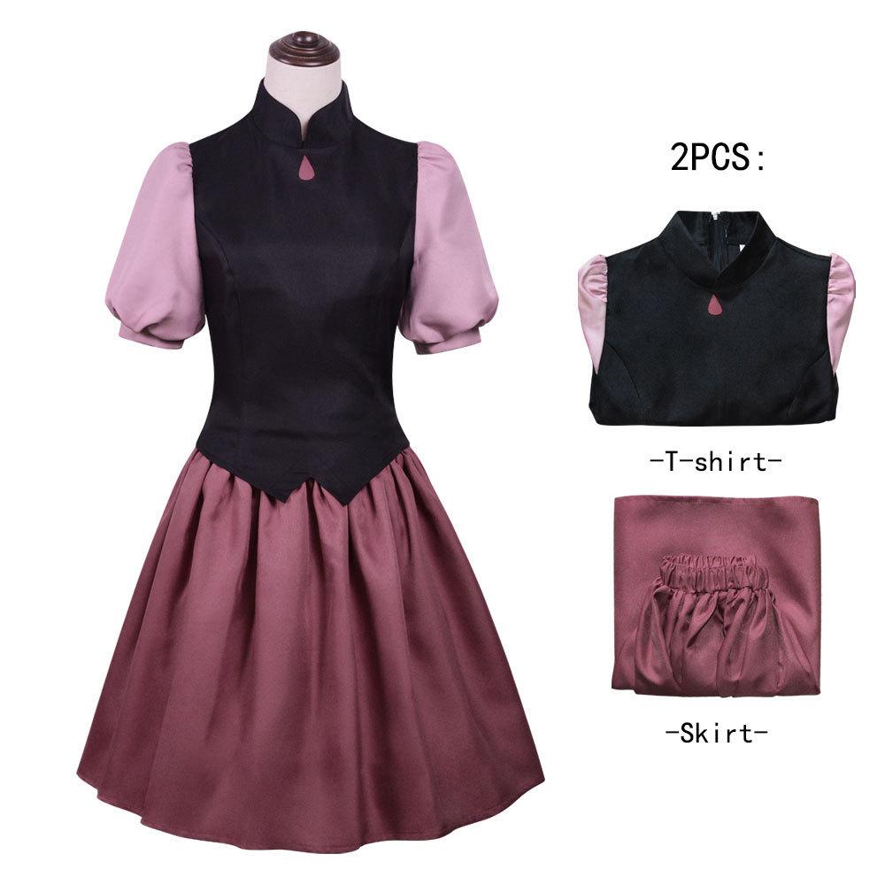 Amity Blight School Uniform Cosplay Costume, The Owl House Luz Noceda Outfit Dress, Anime Role Play Clothing Edalyn Style