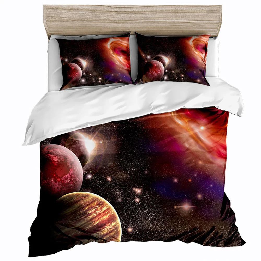 Комплект постельного белья Space star 3d Galaxy Single double Twin/Queen 2pcs/3pcs комплекты постельного белья Universe Outer Space Themed