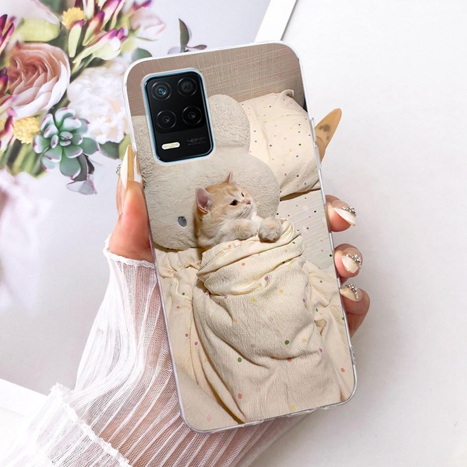 For Realme 8 8s 5G Case RMX3241 RMX3381 Cover Cool Fashion Cartoon Silicone Soft TPU Bumper For Realme Narzo 30 5G RMX3242 Funda