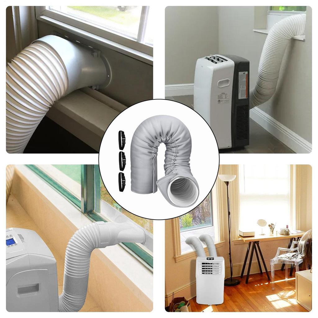 Изоляционная обмотка для шланга кондиционера Изолированная трубка для шланга кондиционера Выхлопная труба Аксессуары Универсальная крышка вентиляционного канала для отеля