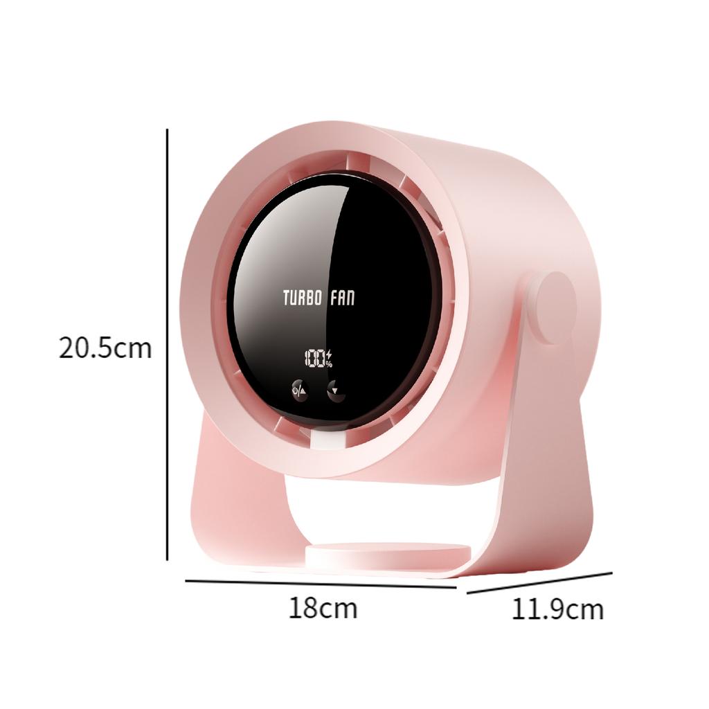Mini Desk Fan Air Cool Fan Compact Tabletop Personal Fans Hanging Quiet Cooling Fan for Car Dorm Hiking Travel Household