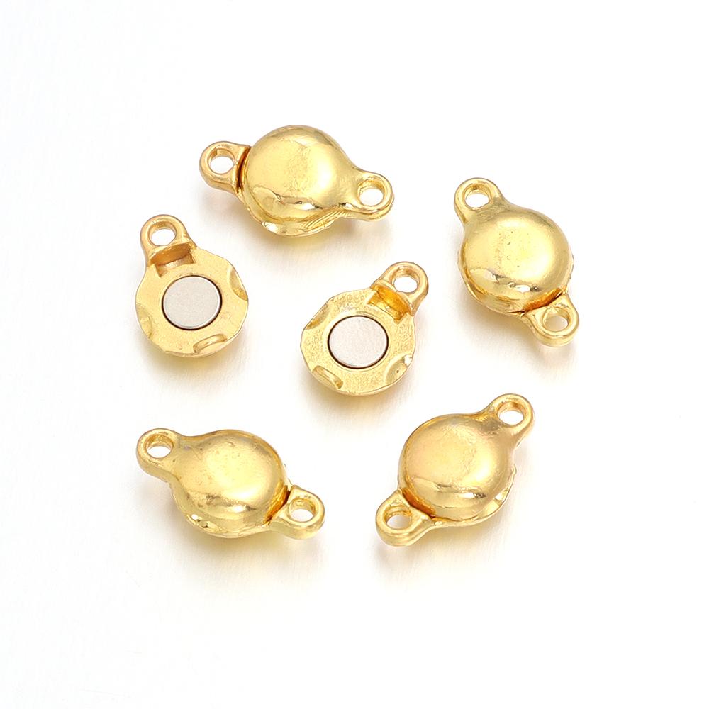 5sets/lot Strong Strong Magnetic Clasps fit  8*14/12*20mm Leather Bracelet Buckle Connectors Hook For Jewelry Making Wholesale