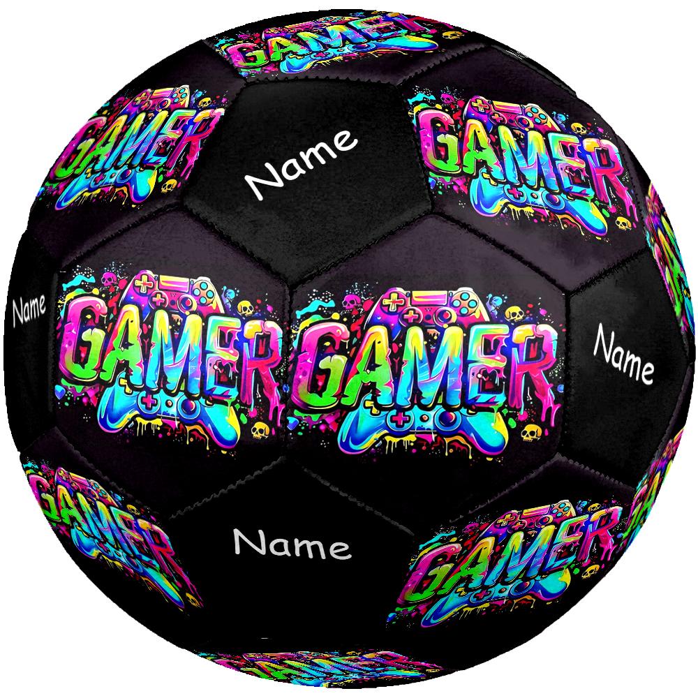 Custom Name Game Controller Theme Size 5 Soccer Ball, Suitable for Both Indoor and Outdoor Matches, a Gift Suitable for Everyone.