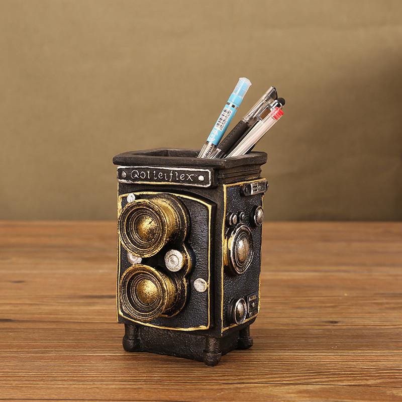 Винтажный держатель для ручек из смолы в виде книги, многофункциональный настольный органайзер для дома и офиса