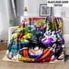 Fashion Art Print Comics D-Dragons B-Balls Blanket Bedroom Sofa Bed Sheet Outdoor Car Travel Hotel Portable Plush Cover Blanket
