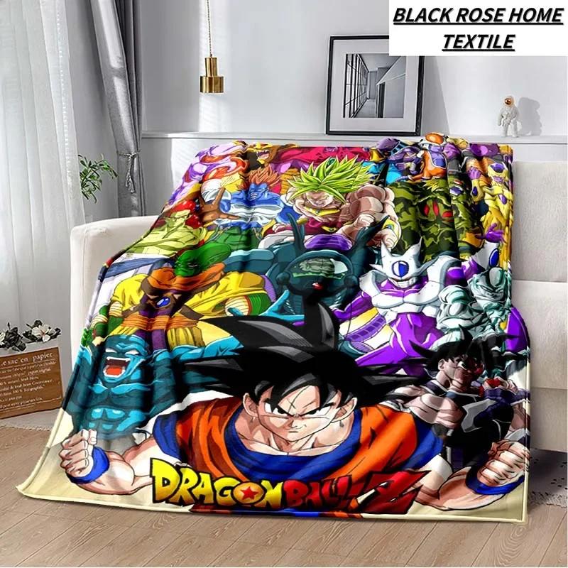Fashion Art Print Comics D-Dragons B-Balls Blanket Bedroom Sofa Bed Sheet Outdoor Car Travel Hotel Portable Plush Cover Blanket