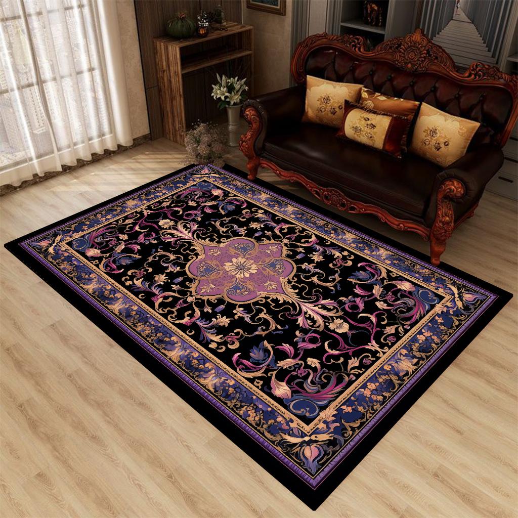 Persian Classical Style CARPET FOR LIVE ROOM Washable Soft Lounge Rug Room Decor Home Mats Easy Clean 160x230 Flannel Office
