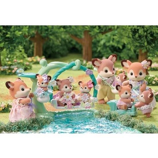 Куклы Sylvanian Families Семья Оленей FS-53 Сертификация ST Mark Игрушка для детей от 3 лет Кукольный домик EPOCH