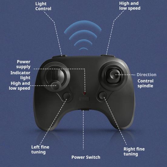 Remote Control Foam Airplane Toy Fixed Wing Beginner Plane with LED Light