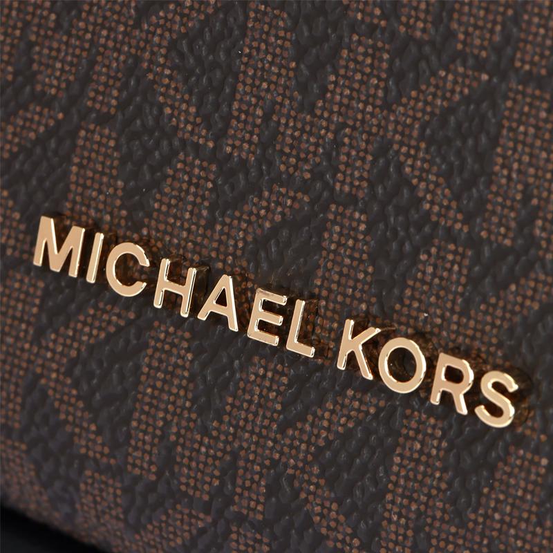 Michael Kors Логотип Классический Монограмма Фурнитура Застежка-молния Кожа и Синтетическая Кожа Ручная Сумка Через Плечо Маленькая 32F3G2EC5B-292