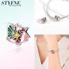 925 Silver Animal Panda Dragon Monkey Butterfly Elephant Beads Fit Bracelet Charms Jewelry Making Women Gift