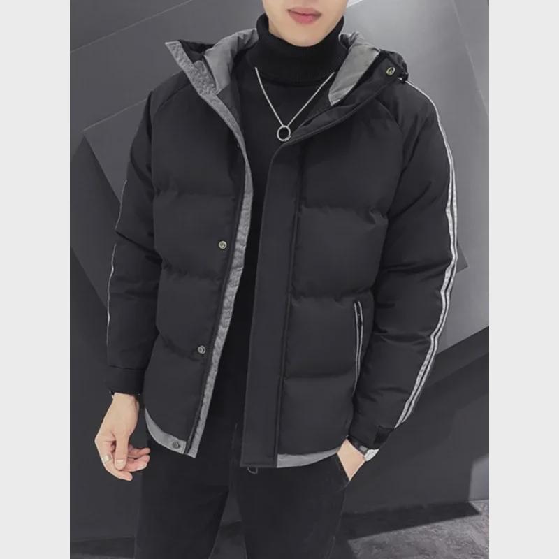 Men's Trendy Hooded Velvet Cotton Jacket – Autumn/Winter 2024: Thick, Warm, Cold-Resistant Casual Wear.