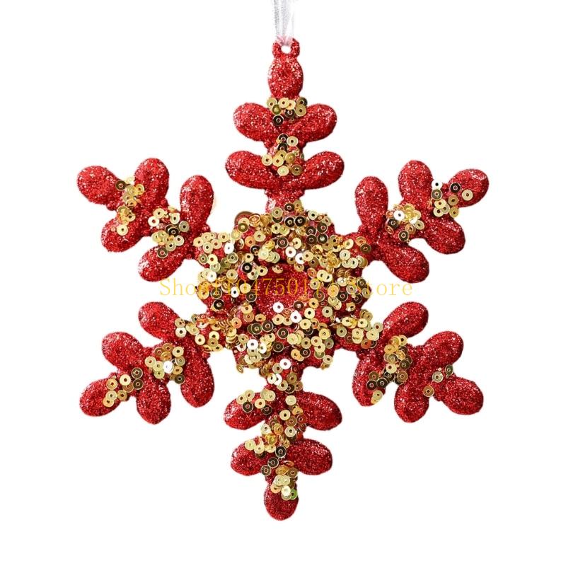 Multiple Use Snowflake Window Ornament Nontoxic Shatterproof Acrylic Glittering Decors For Christmas Home Office top sale
