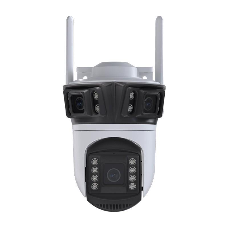 Q56 ICSEE Ultra HD Three-Lens Panoramic WiFi Outdoor Waterproof Camera