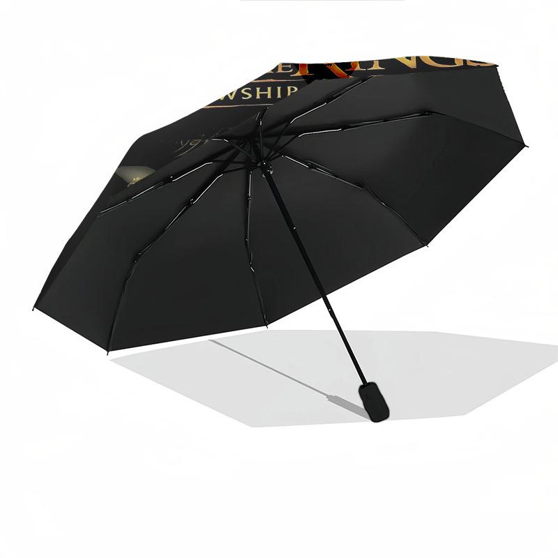1pc Fellowship of the Ring Merry Automatic Folding Umbrella - Compact 8-Rib Design, Durable Plastic & Iron1292L