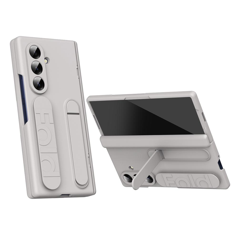 Чехол для Samsung Galaxy Z Fold7 5G с пленкой из закаленного стекла, силиконовым ремешком на запястье, подставкой, ПК-накладкой для телефона