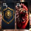 Чехол для телефона с рисунком льва для Redmi 14C 10C Note 14 13 12 10 11 Pro Plus 7 8T K40 K50 Gaming Pro Plus 5G Мягкий чехол Fundas