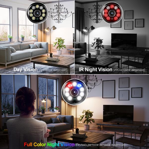 Techage H.265 Ultra HD 2K/4K Беспроводная IP-камера 4MP/8MP Наружная скоростная купольная PTZ-камера Красно-синяя световая сигнализация AI Обнаружен человек P2P