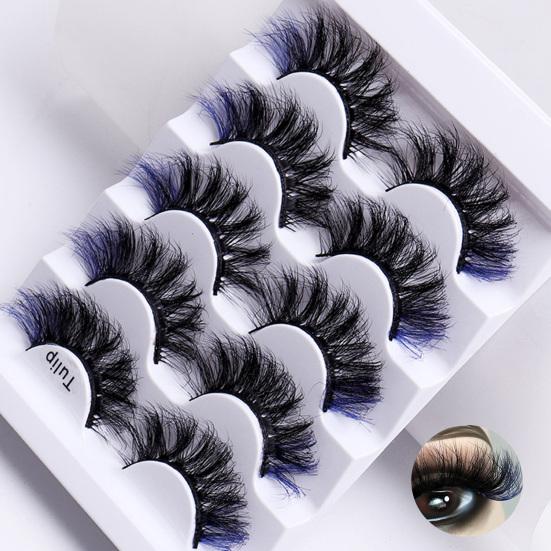 Модный накладные ресницы Яркий цвет Нераздражающий макияж глаз