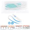 50Pcs/Box Threaders Tooth Floss Toothpick Tool Floss Holders Between Orthodontic Braces Bridge Dental Oral Clean