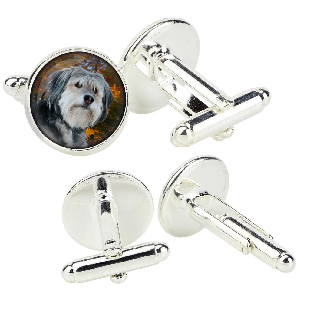 Polish Lowland Sheepdog, PON, Valee Sheepdog - cufflinks in a box, handmade jewelry, product of the Art-Dog brand