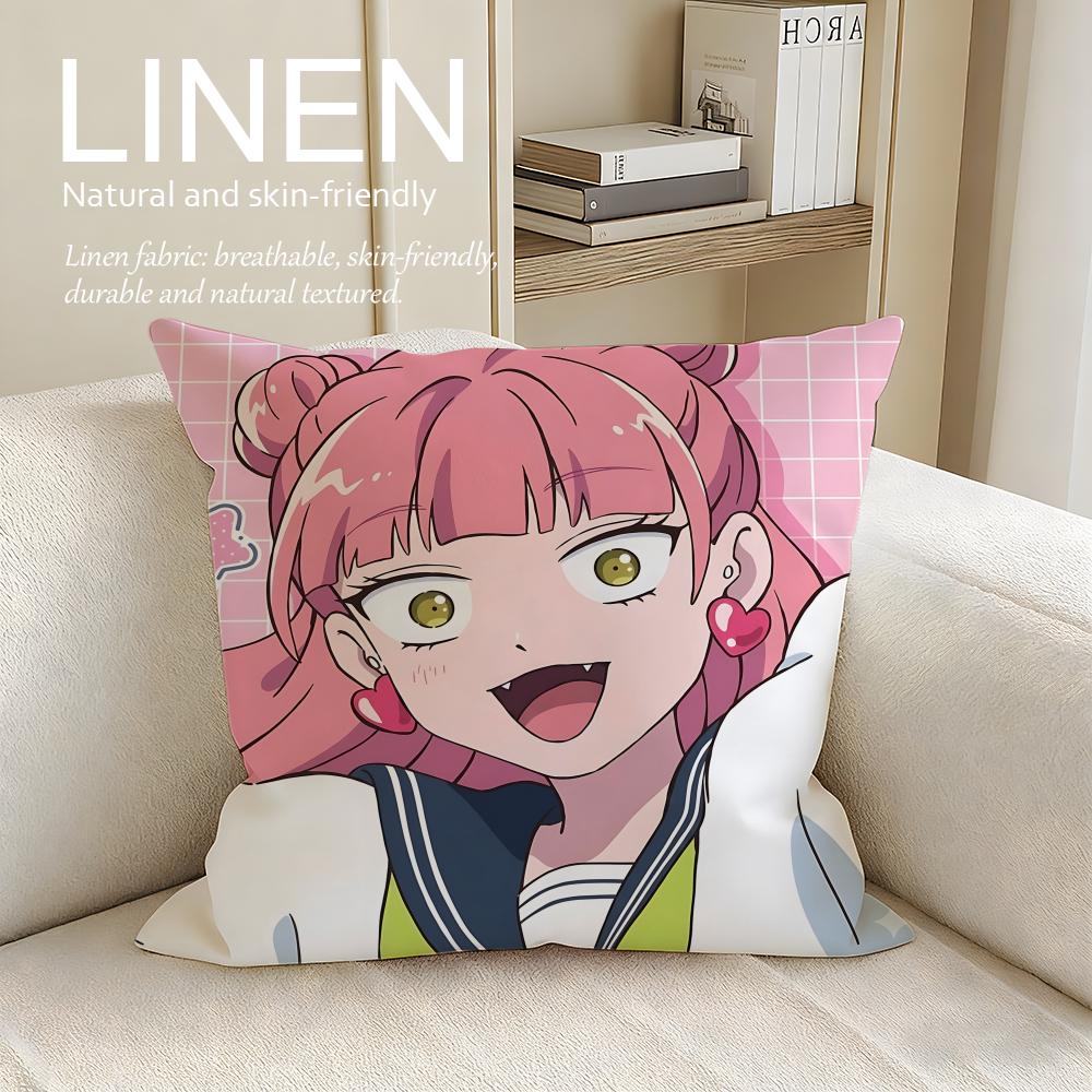 You and I Are Polar Opposites Cushion Cover Linen Decorative Pillowcase Set Pcs x Breathable Washable Sofa Cushion Cover
