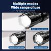 USB Rechargeable LED Flashlight Torch Zoom Flashlights Outdoor Super Bright Camping Lamp Night Fishing Portable Emergency Light