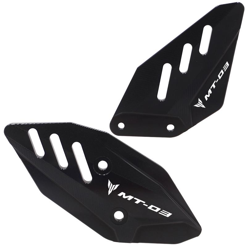 Motorcycle FootPeg Footrest Rear Set Heel Plates Guard Protector For Yamaha MT03 R3 MT25 R25 Accessories MT-03 MT-25 YZF R3