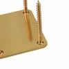 Bstinay Square Neck Plate, Neck Joint Plate, Electric Guitar Part, with Screws, Metal, Gold