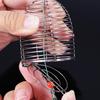 2pcs Stainless Steel Metal Trap Bait Trap Fishing Bait Feeder Fish Bait Cage Bait Cage