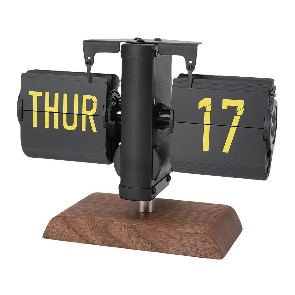 Автоматические перекидные настольные часы 12-часовой формат отображения Ретро стиль Цифровые перекидные настольные часы с большими цифрами Декор для