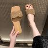 Модная обувь Женские тапочки Плоские шлепанцы Желейные шлепанцы Pantofle Модные Мягкие Блестящие 2025 Роскошные Хрустальные Плоские Туфли Женские Женские S