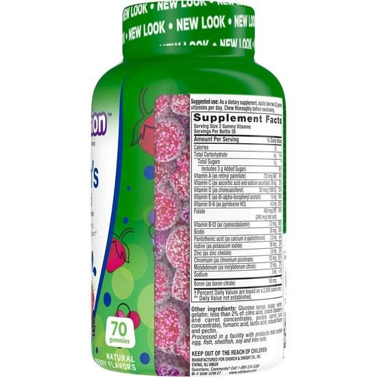 Vitafusion Men's Daily Multivitamin Natural Fruit Flavor Gummies, 70 Pieces, 70 Tablets, 1 Piece,Korean Health Food