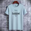 Lament Printed Man Fashion Tee Short-sleeved Pure Cotton T-shirt