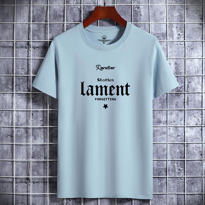 Lament Printed Man Fashion Tee Short-sleeved Pure Cotton T-shirt