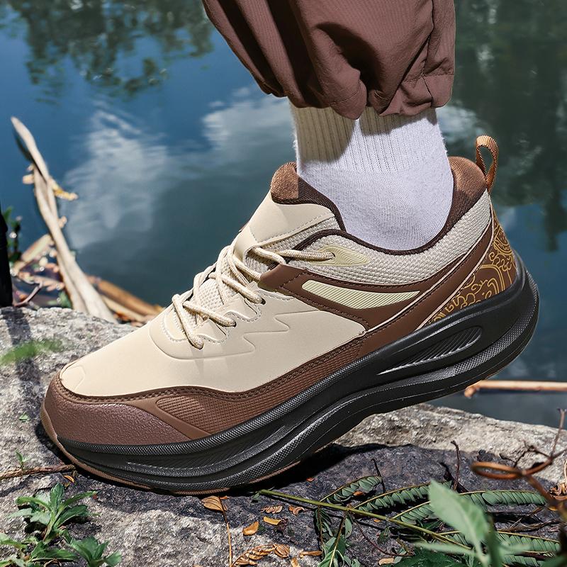 Модные мужские кроссовки на шнуровке из ПУ кожи, уличные кроссовки, мужская спортивная обувь на толстой подошве, большой размер 39-48
