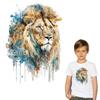 Cool Lions Patches For Clothing Animal Diy Accessory Sticker Stripes Heat Press Appliqued Clothes Decals Diy Craft Supplies