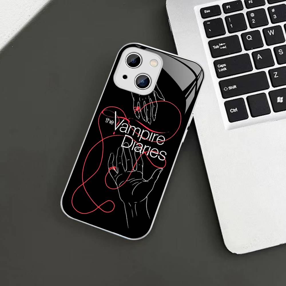 Дневники вампира ТВ Для IPhone 14 13 12 Mini 11 Pro XS Max X XR 14 Plus Закаленное стекло Чехол