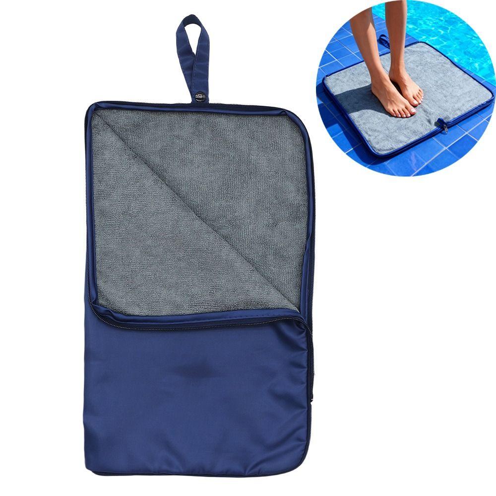 Snap Handle Towel Wet Bag Zipper Closure Wet Bag for Swimsuit Compact Swim Bag  Swimming