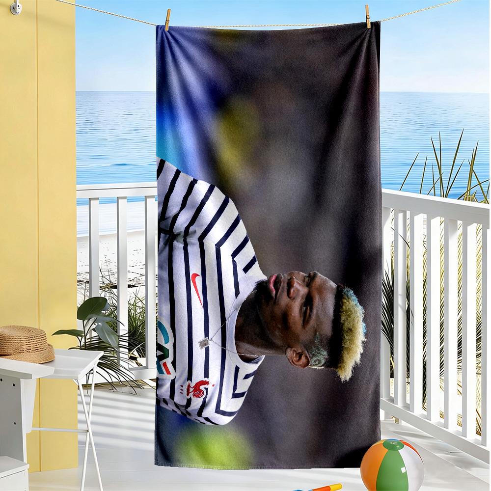 Manchester Player Portrait Beach Towel Super Soft Microfiber Quickdry Fabric Comfortable Lightweight
