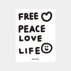 Free Piece Love Tattoo Sticker