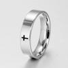 6mm 8mm Stainless Steel Cross Ring Christian Jesus Christ Lord Prayer For Men And Women