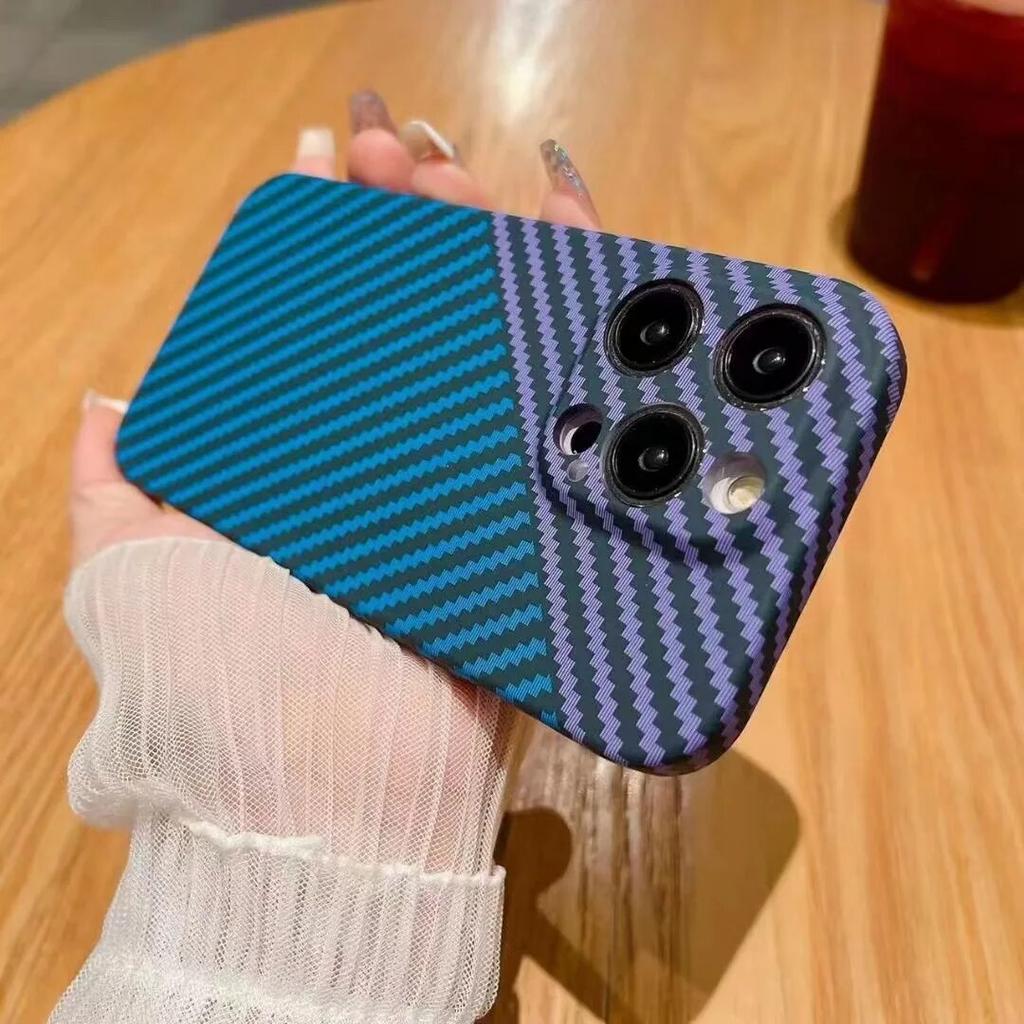 Модный матовый чехол с рисунком из углеродного волокна для IPhone 15 Pro Max 14 13 11 12, ультратонкий защитный чехол для телефона с полным покрытием