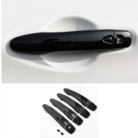 Bright black Car Door Handles Cover Trim 4pcs For NISSAN KICKS 2017-