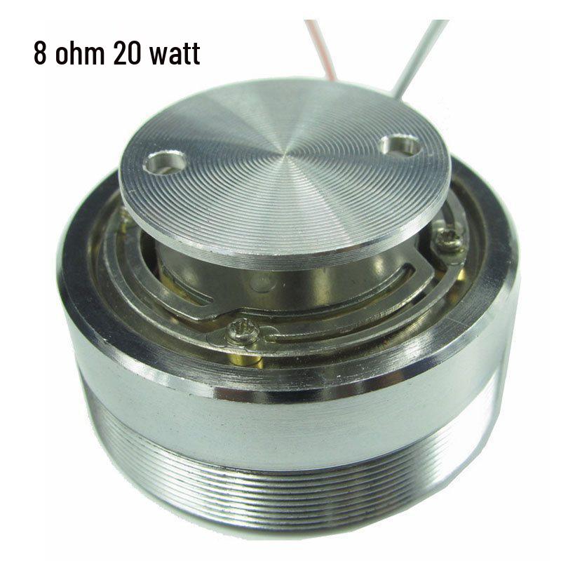 50-мм полнодиапазонный вибродинамик, сильный бас, 4/8 Ом, 20-25 Вт, 44 мм.
