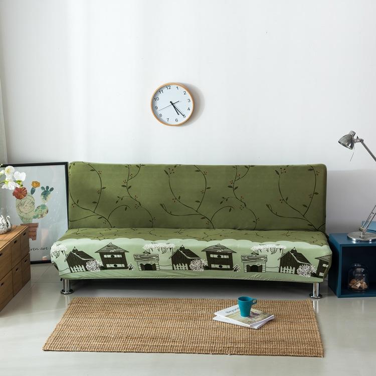 Full Coverage Elastic Sofa Bed Cover, Armless Sofa Cover, Cross-border Sofa Bed Dust Cover