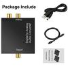 Optical Coax Toslink Digital To Analog Converter Rca L/R Stereo Audio Adapter